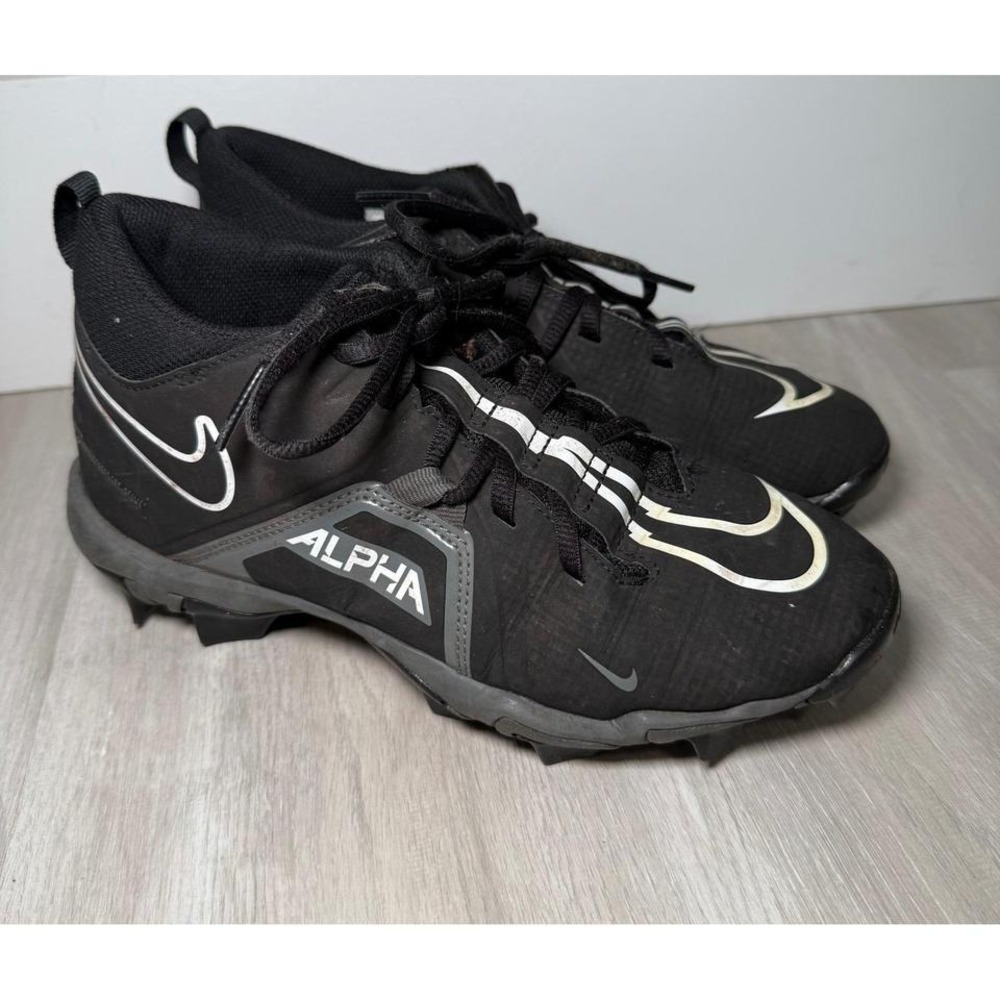 Nike Alpha Menace Elite TD Youth Football Cleats Black Size 6Y